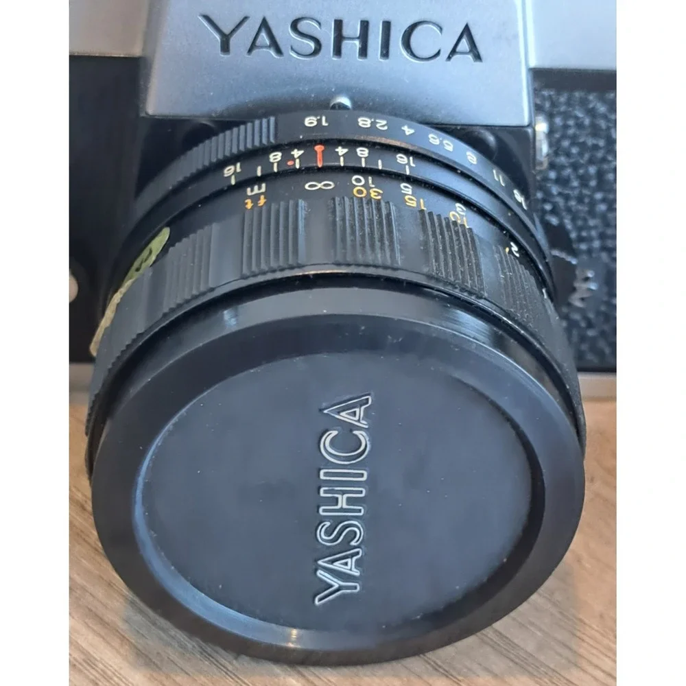 Yashica TL-Electro 35mm SLR Camera w/ Extra Lenses and Case